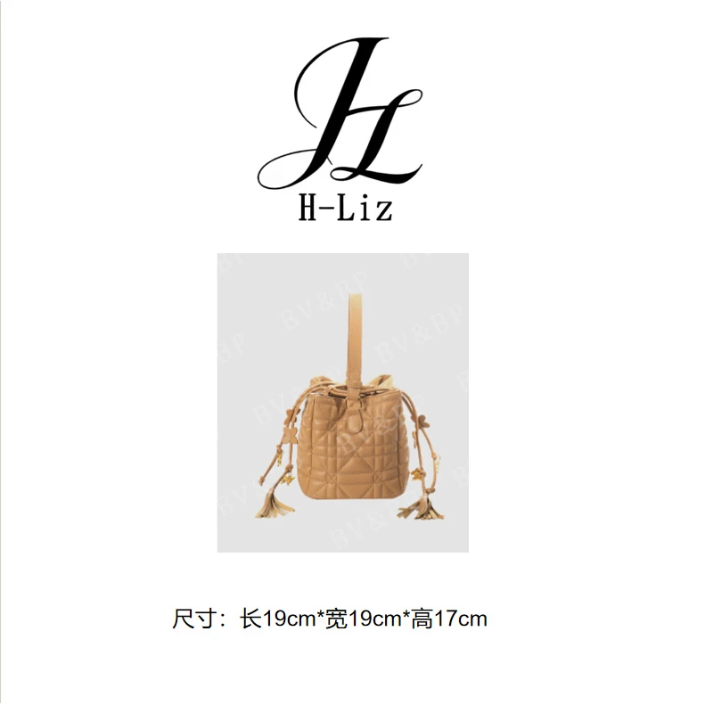 【H-Liz】 原创设计高定单肩斜跨包 BV2383-暖金色
