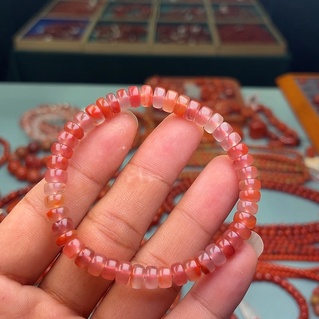 南红玛瑙未镶嵌手链药片7 +