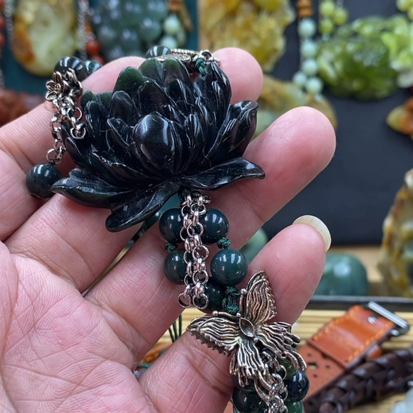 【闪购商品】未镶嵌岫玉手牌