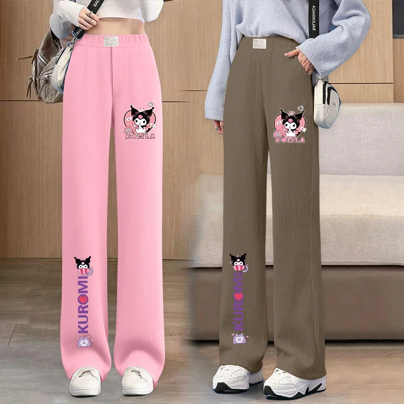 女童裤子灯芯绒新款夏装春秋中大童长裤洋气儿童休闲女孩直筒筒裤