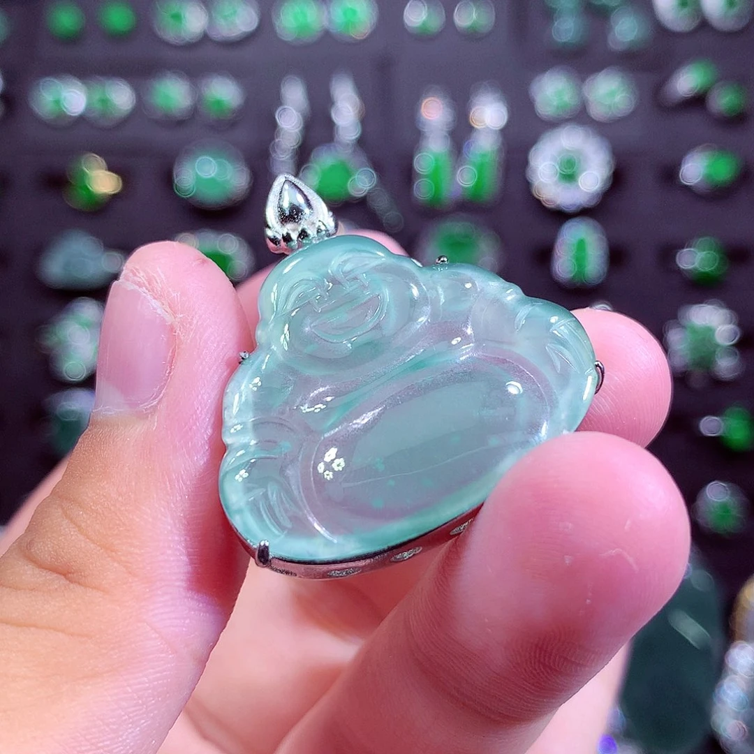 颈饰未镶嵌翡翠天然