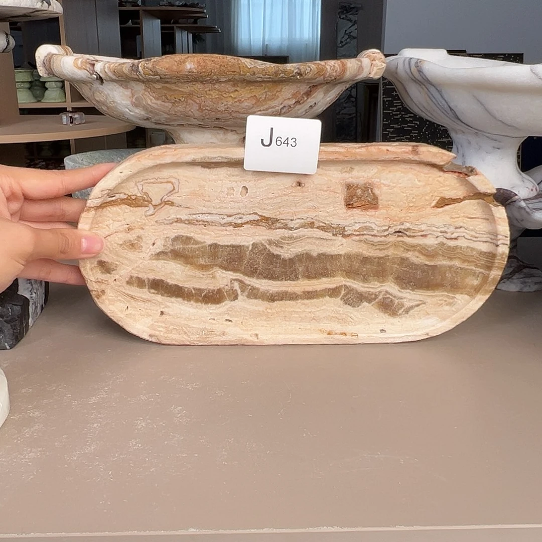 石材J643云中玉赛道托盘