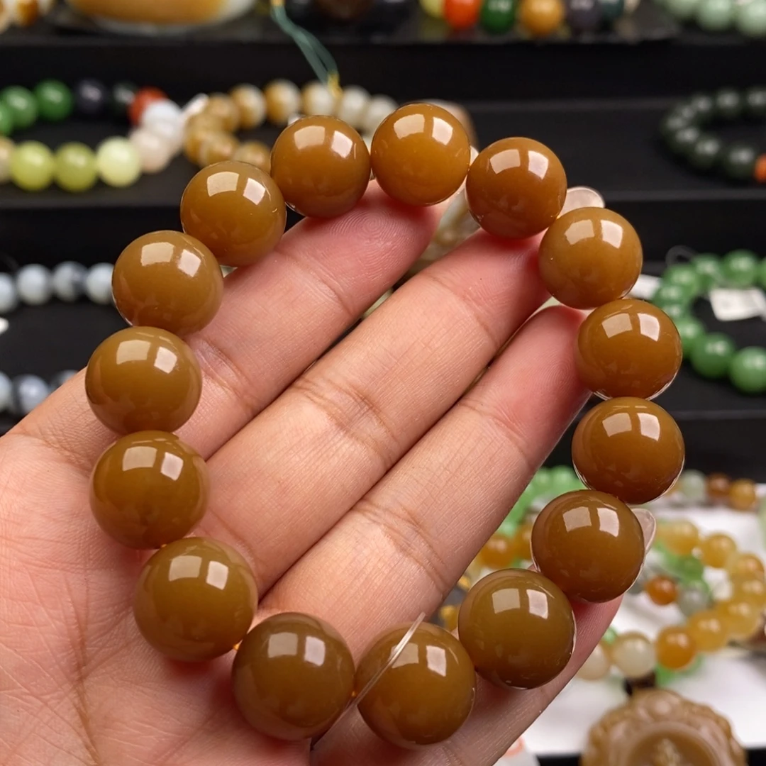 安***卫和田玉未镶嵌手串