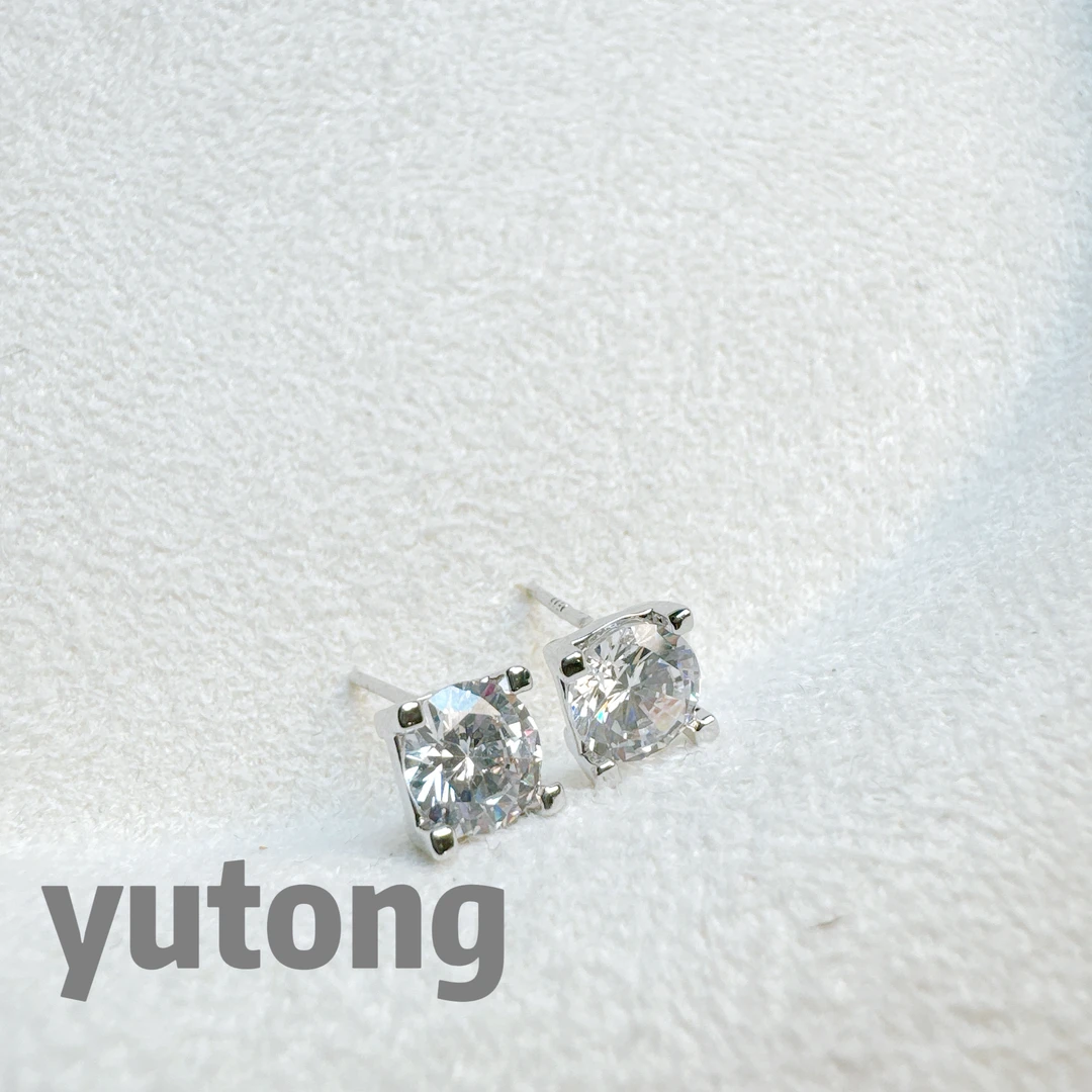 铜合金锆石耳饰 【雨桐轻奢饰品】设计款耳环YT02954#1