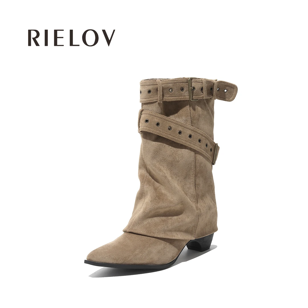 RIELOV【ZOE】 增高4.5cm+3cm时尚潮流百搭女士时装鞋677-1