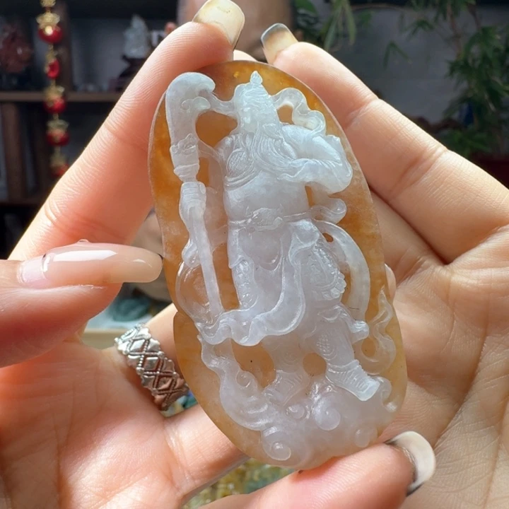 定制翡翠未镶嵌关公