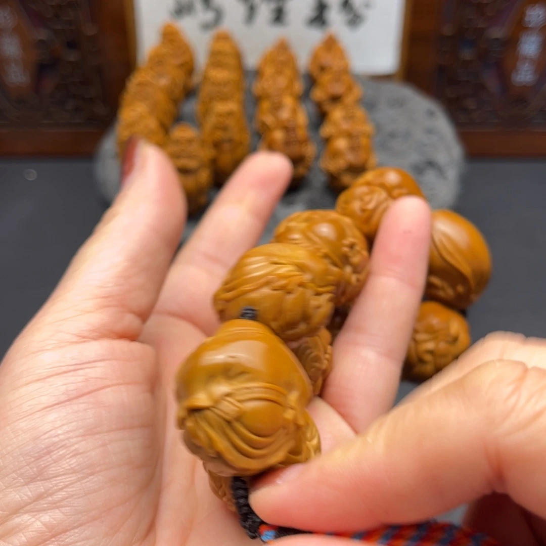 暴***川橄榄核手串2.5弥勒