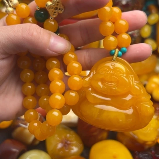 未镶嵌琥珀手链蜜蜡