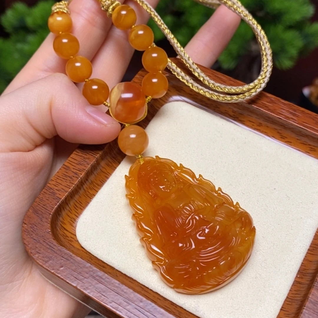 【闪购商品】蜜蜡颈饰未镶嵌项链