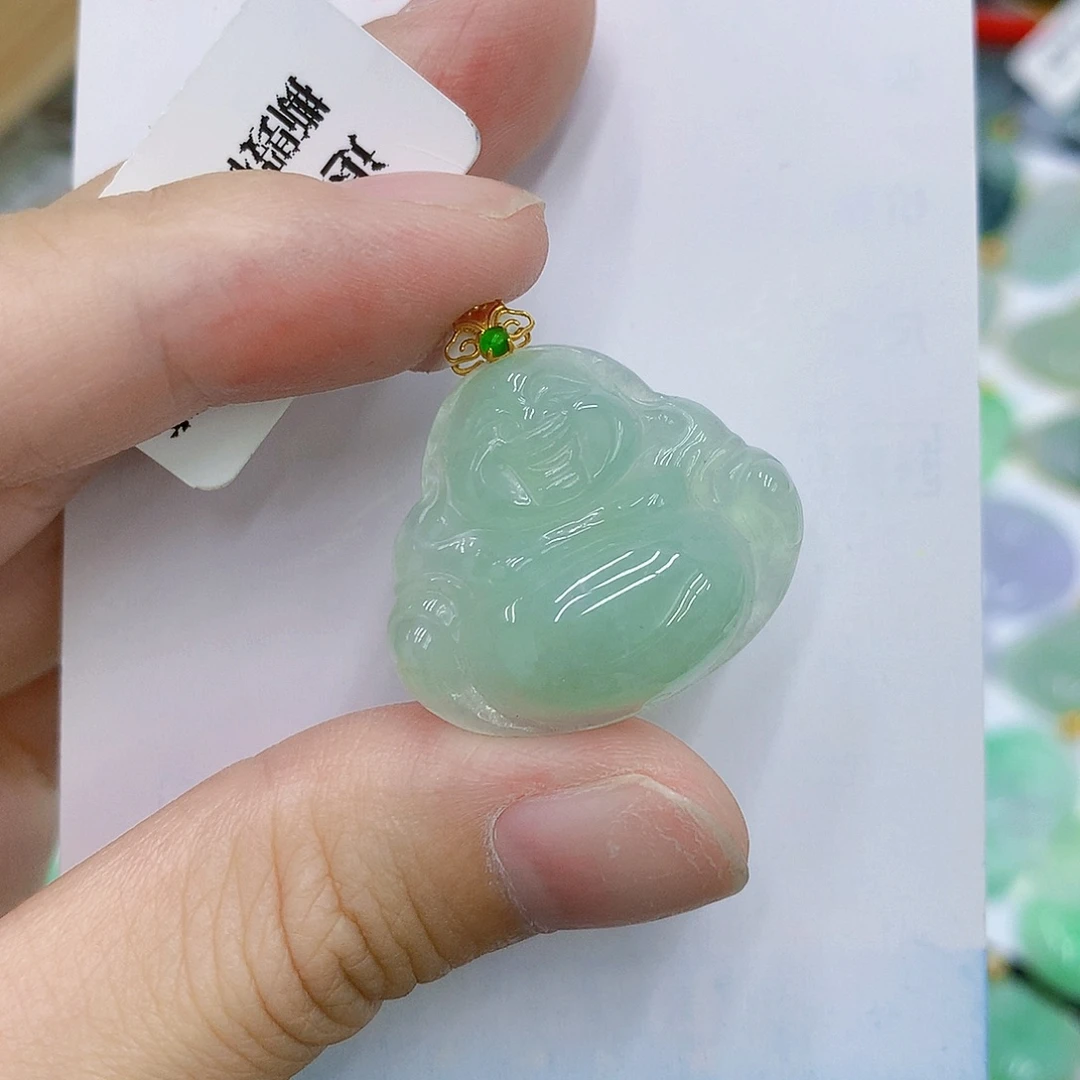 秋***渝翡翠未镶嵌颈饰翡翠