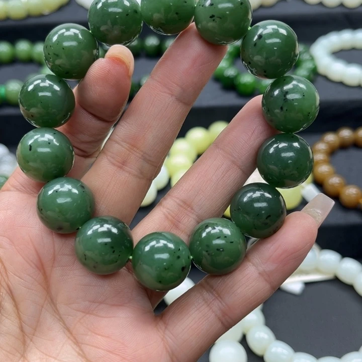 和田玉未镶嵌手链