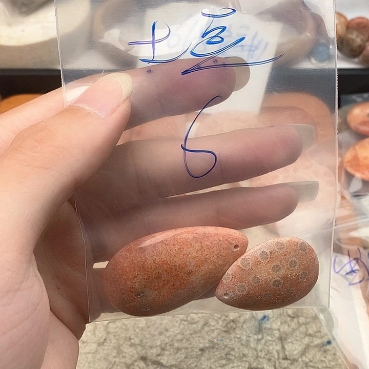 土***洁硅化玉未镶嵌颈饰