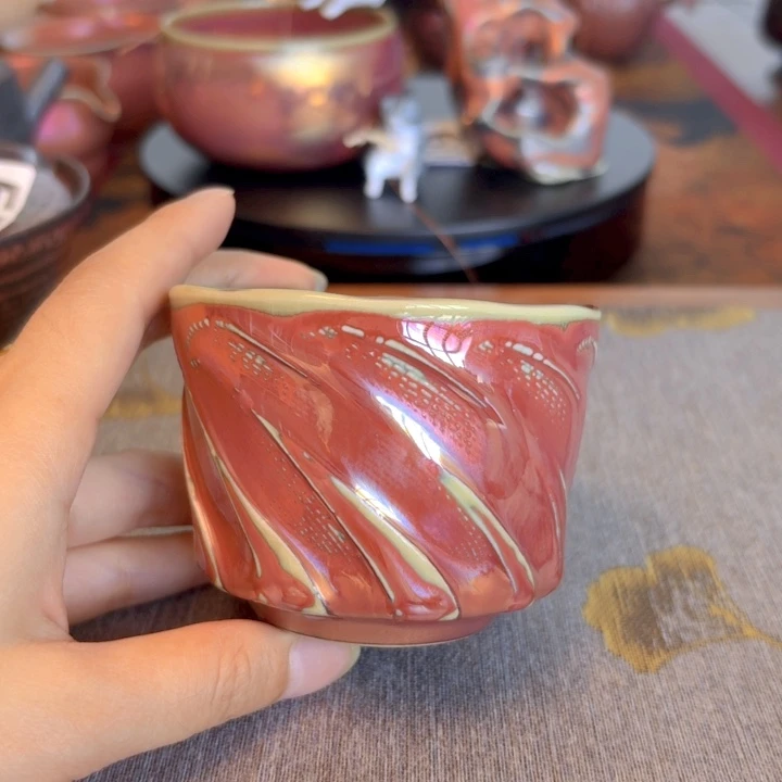 612彩金釉传统工艺主人杯