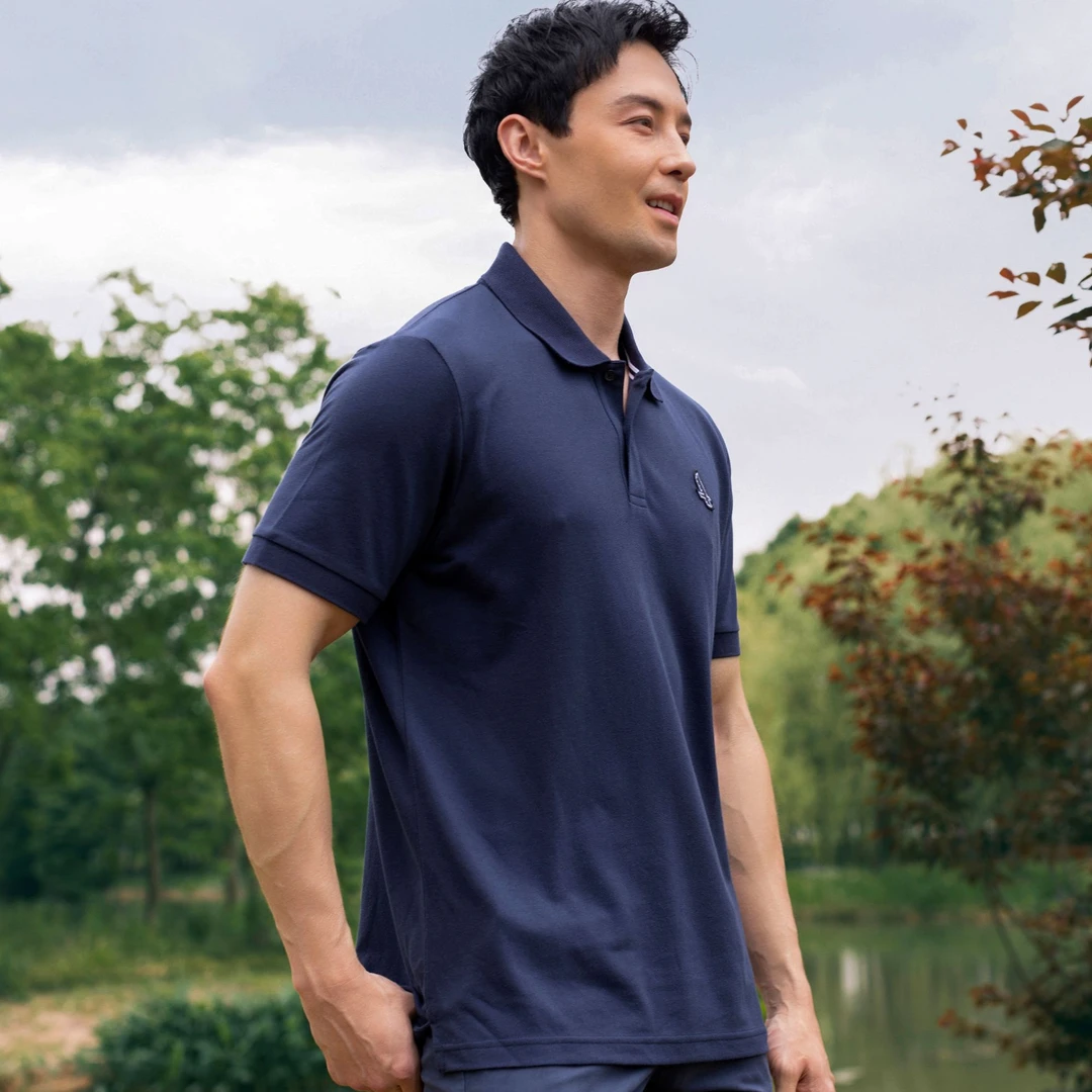 【速干透汽POLO】AIGLE艾高春夏男士DFT吸湿排汗户外短袖POLOAI74