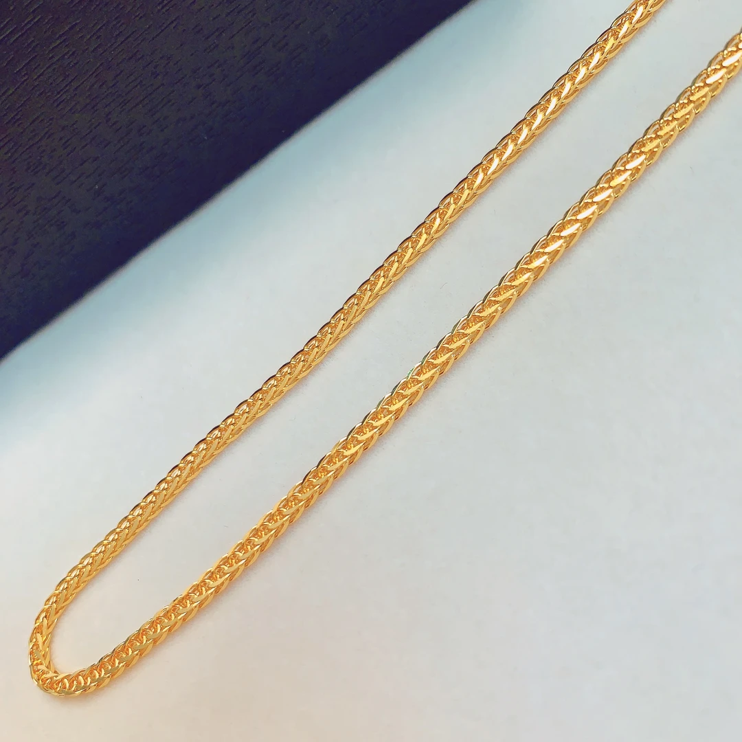 【水贝黄金】足 金999时尚5G爱心拉伸肖邦链M200