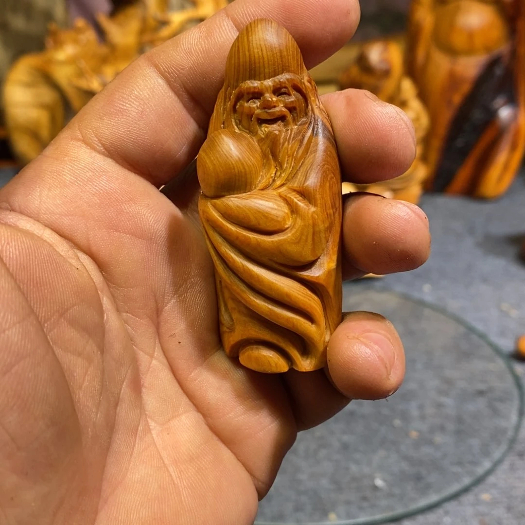 柏木（崖柏）木雕工艺品摆件家居装饰手把件崖柏