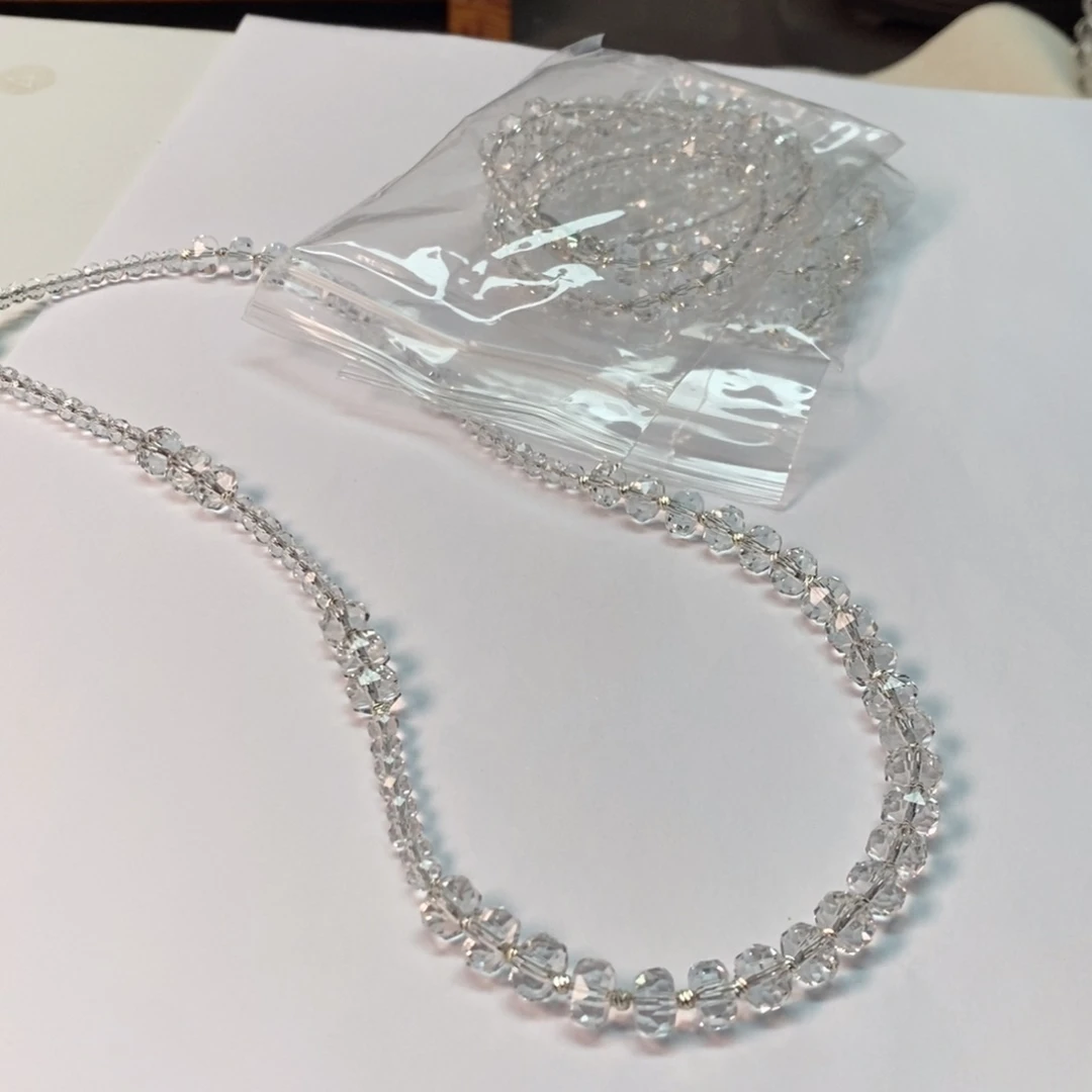 项链白水全净体 切割面
