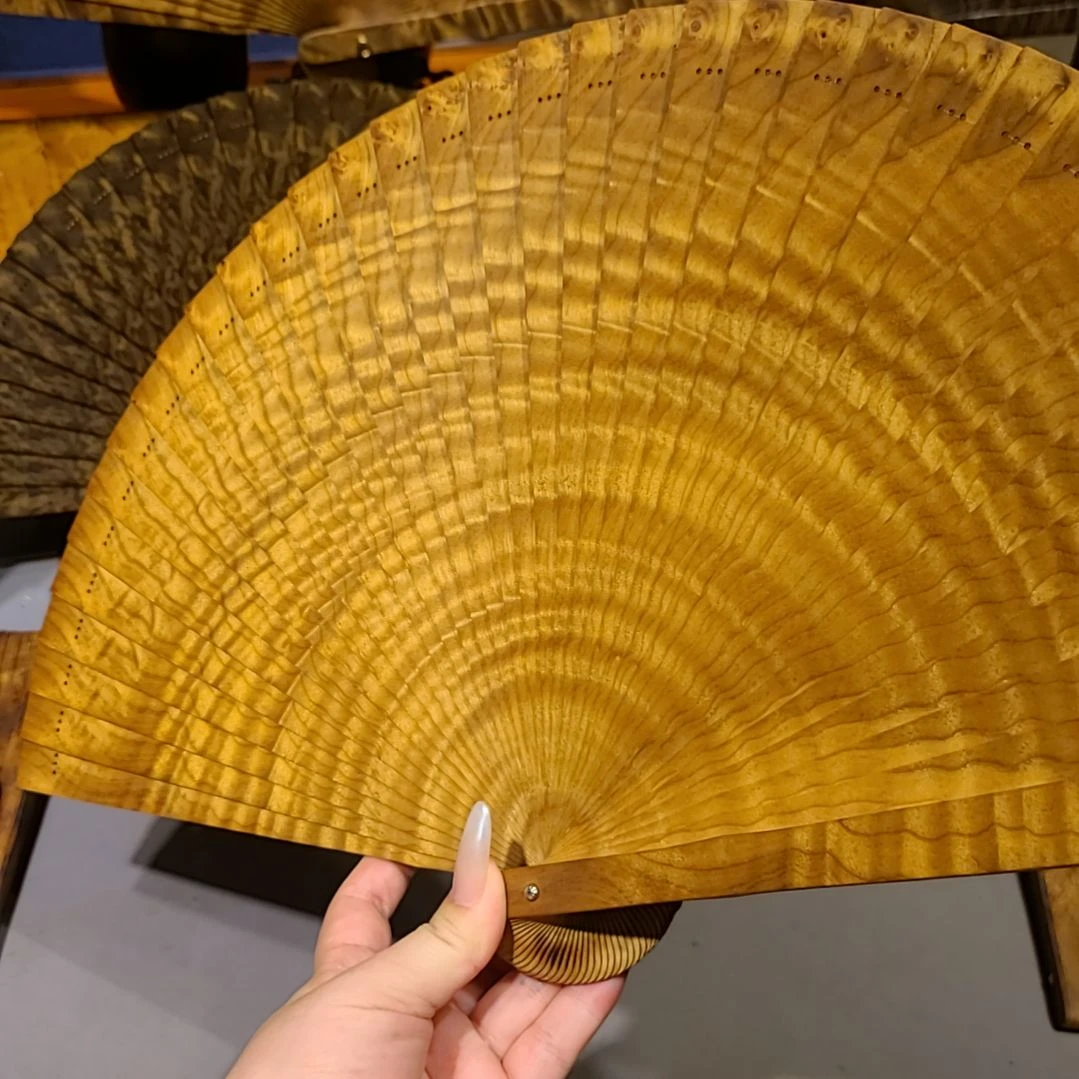 扇子26小叶桢楠金丝楠木苏扇