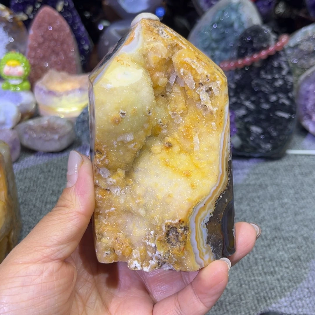 紫晶摆件未镶嵌水晶