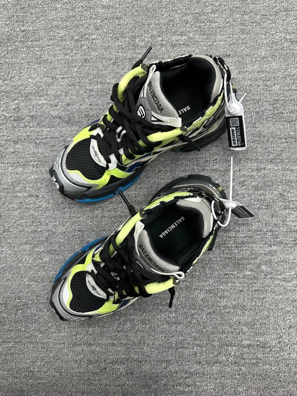 99新 Balenciaga/巴黎世家 39 巴黎世家runner 老爹鞋 黑绿 准新