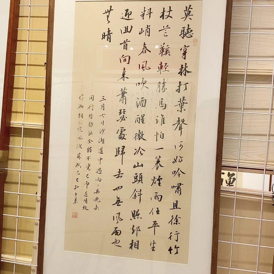 书法4590 定风波胡桃木本人手写