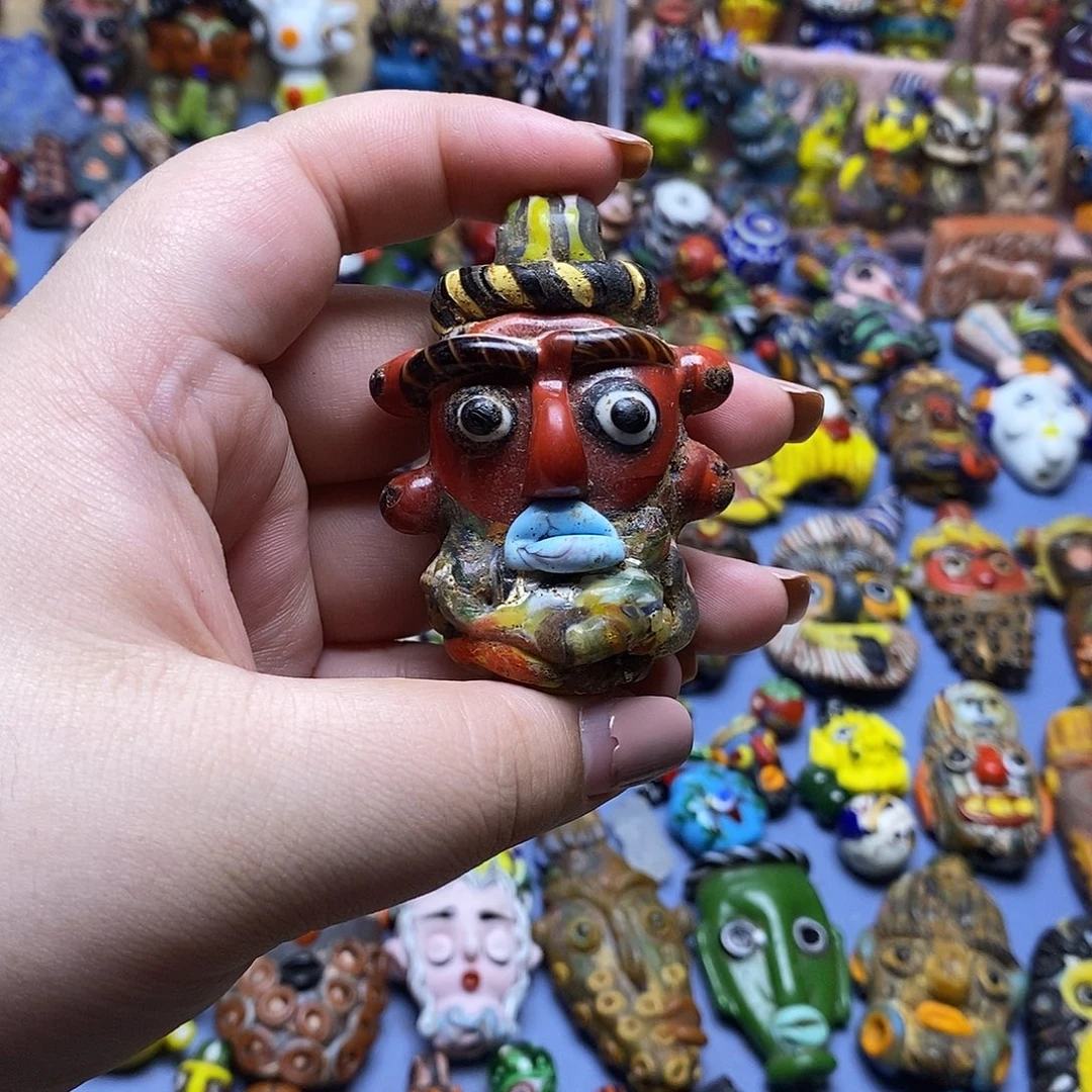 琉璃颈饰琉璃大耳朵