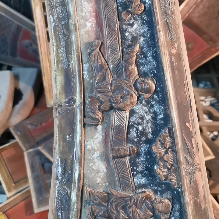 木禅**味老木雕花版一片