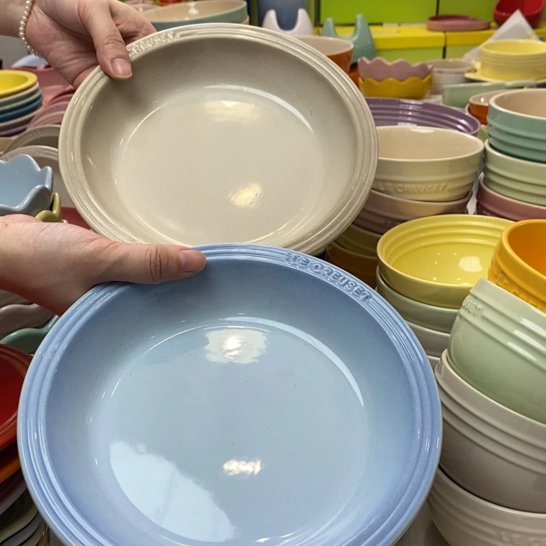 瓷片微瑕2个8英寸大草帽