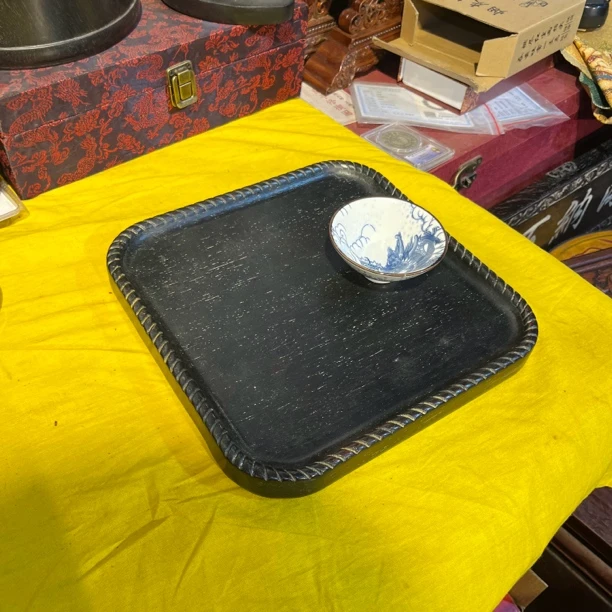 手工艺非遗【方形素茶盘】带杯随意发一个