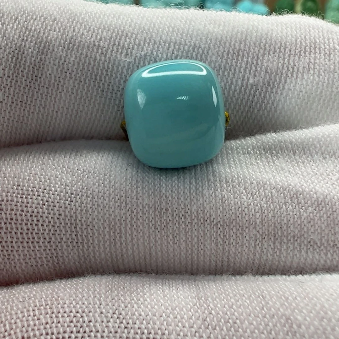 未镶嵌绿松石老型珠10.8x9.8mm