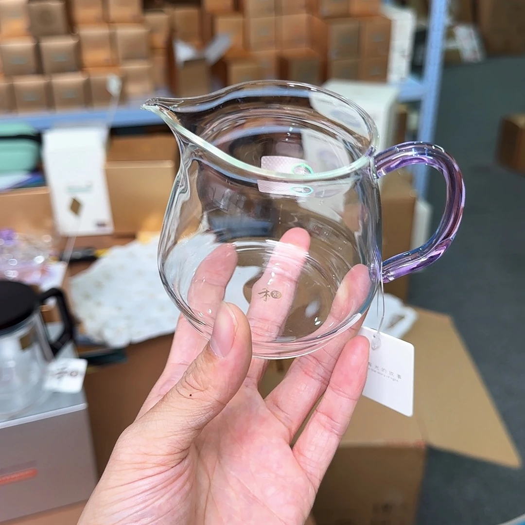 禾器浅紫色泽然公道杯
