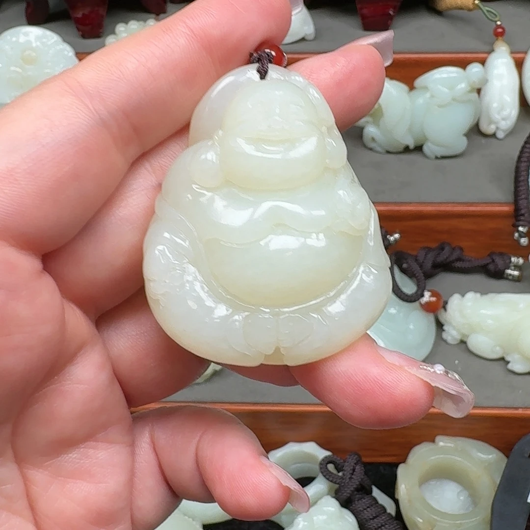 二***家和田玉未镶嵌挂件