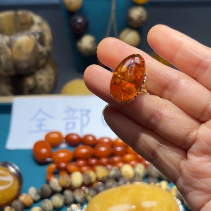 琥珀未镶嵌手链波兰设计琥珀蜜蜡
