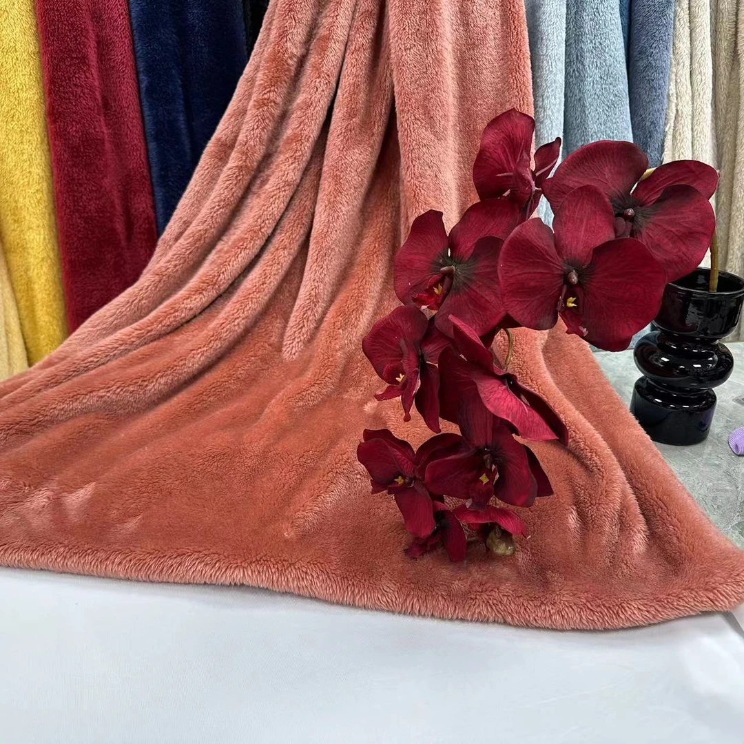 现货供应双面北极绒,北极绒,绒布,家居服面料,柔软舒适保暖