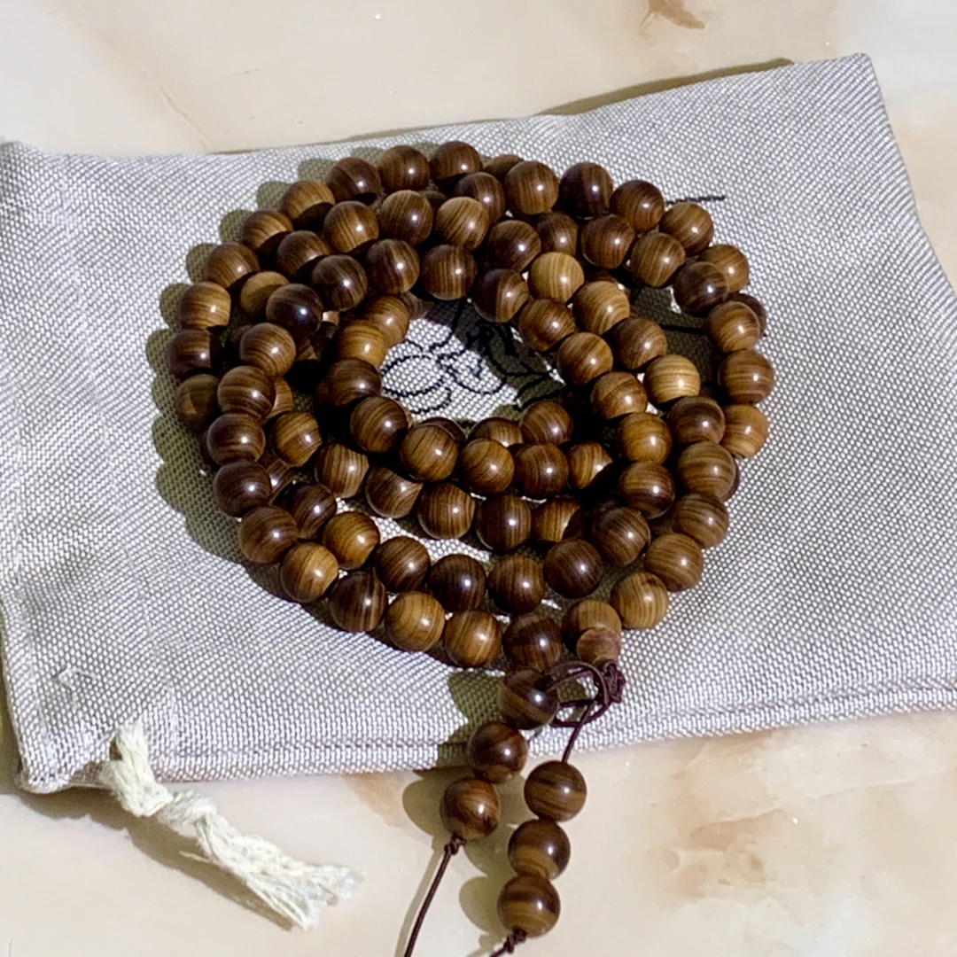 太行崖柏，黑油手串盘玩串珠手链