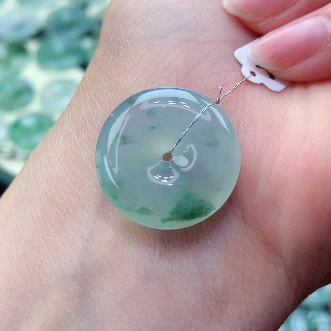 翡翠颈饰未镶嵌74尺寸22.0-5.8