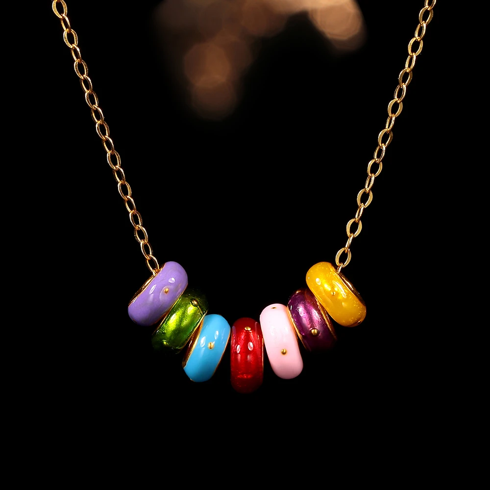 【小凤专属】足金烤珐琅甜甜圈转运珠配件（不含链）