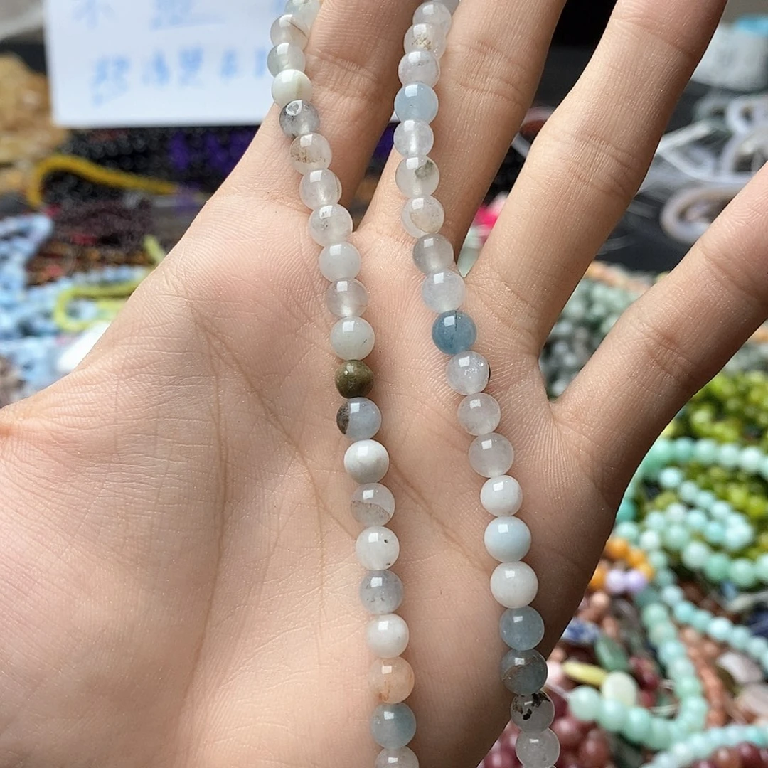 玛瑙/玉髓未镶嵌珠宝半成品一条天然6mm天然石A84