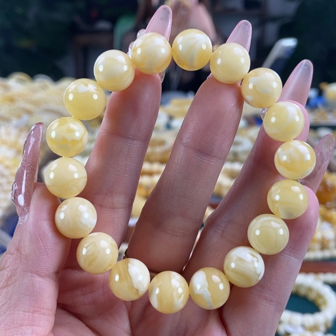 琥珀未镶嵌珠宝奇石11圆珠14.08