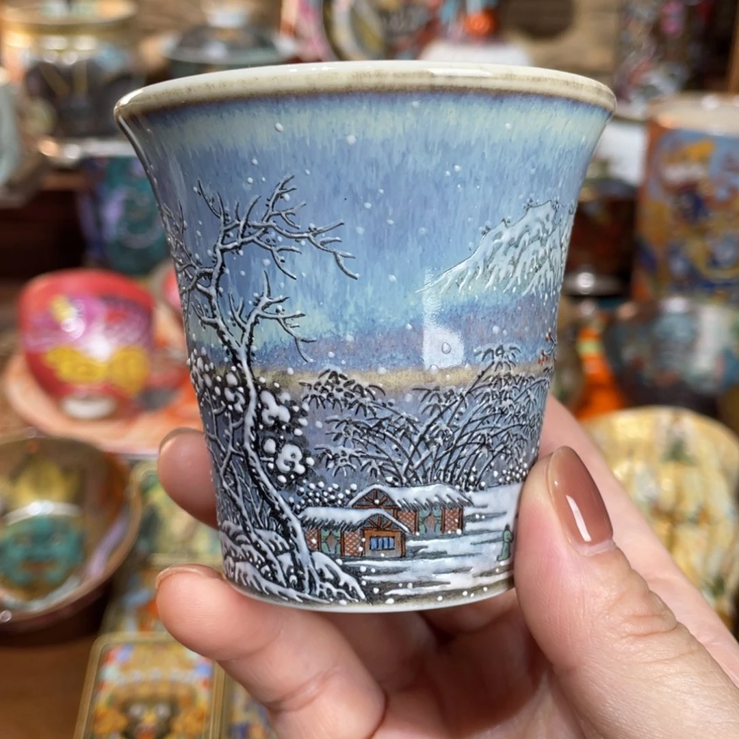 【闪购商品】雪景竹节杯 意境深远