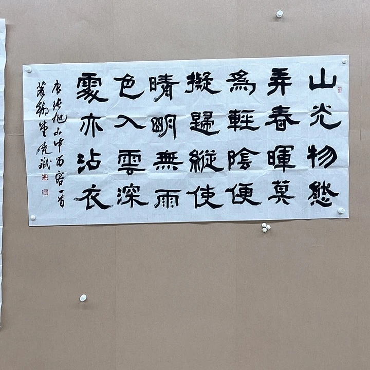 书法唐晓斌138*68㎝江苏 建湖