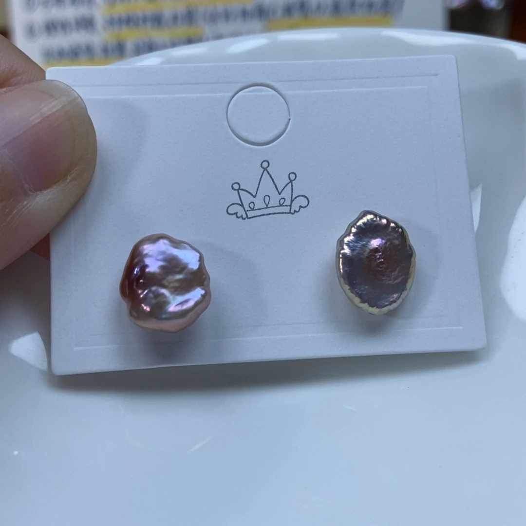 淡水珍珠耳钉银S925镶嵌福利205