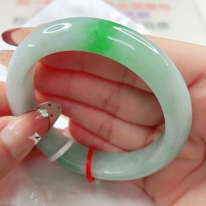 翡翠未镶嵌手镯53x199