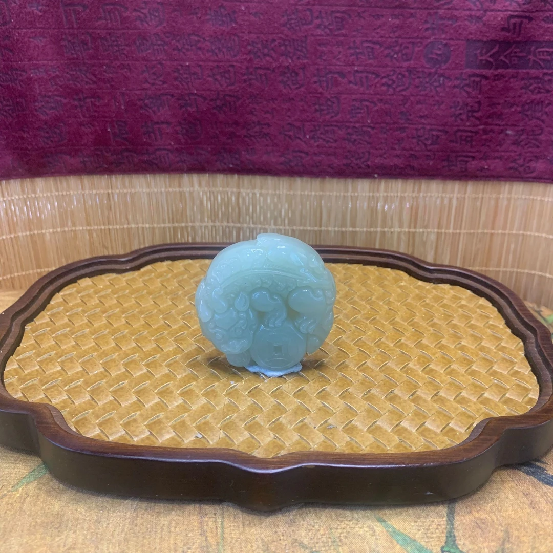 H和田玉招财貔貅吊坠1442