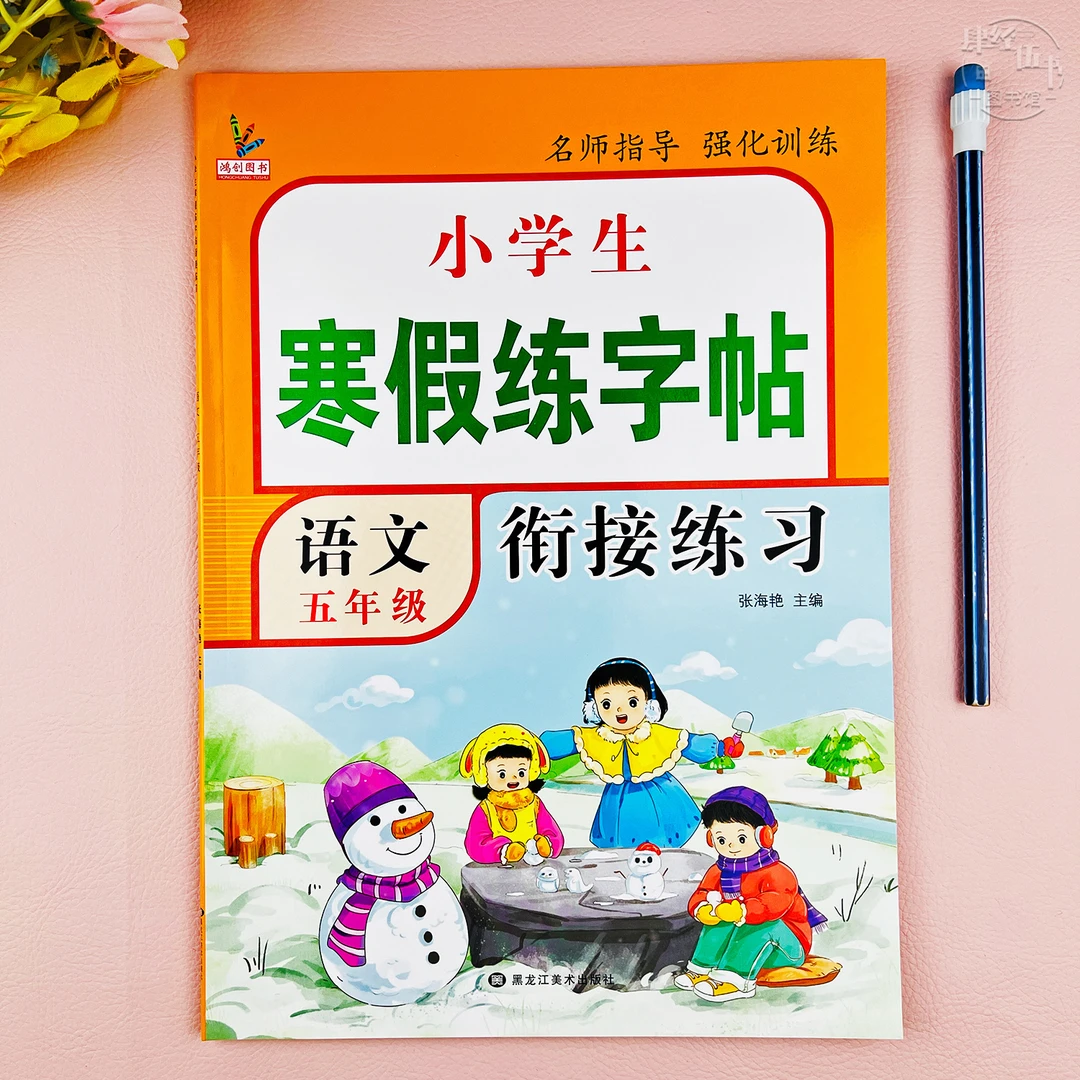 寒假练字帖语文五年级寒假衔接字帖复习预习五年级寒假衔接练字帖
