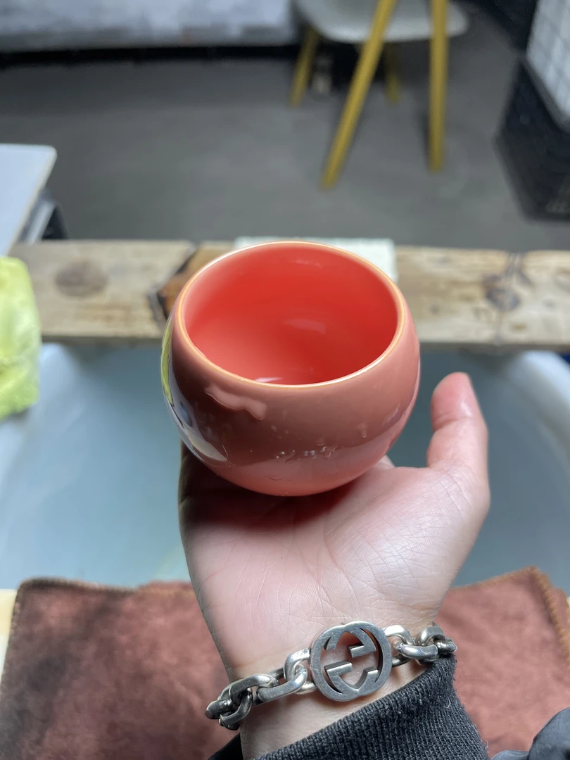 樱花粉色龙蛋杯茶具创意设计