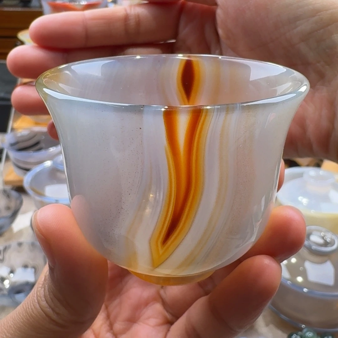 玛瑙/玉髓未镶嵌玛瑙茶杯60毫升