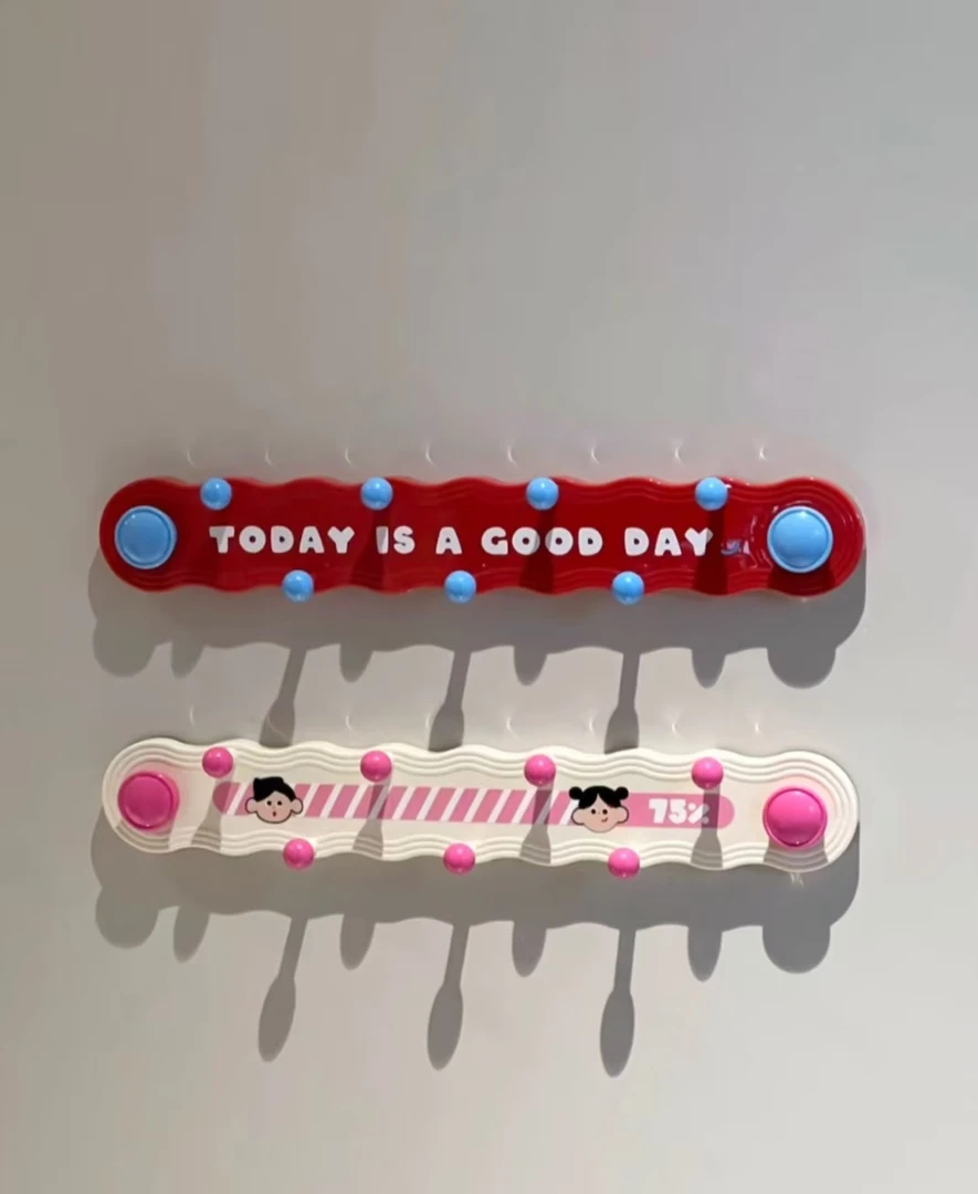 新款强力粘钩多巴胺挂钩免打孔吸盘式联排挂钩壁挂收纳可爱浴室