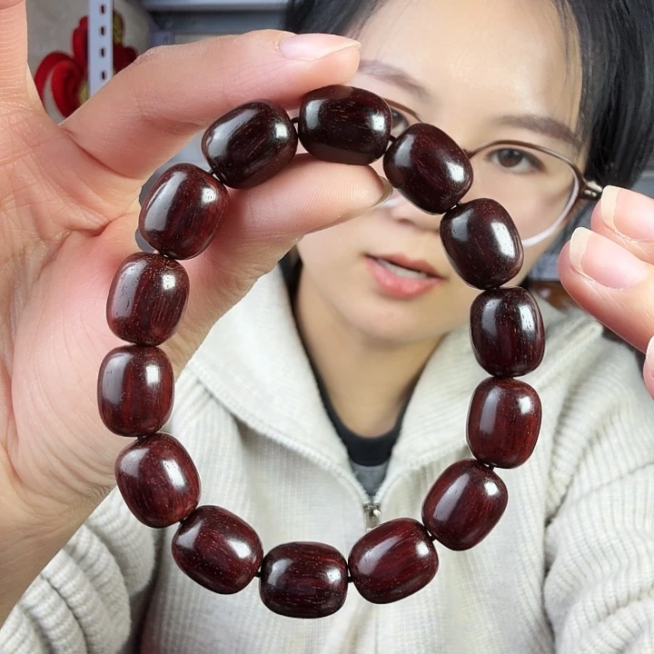 檀香紫檀（小叶紫檀）小叶紫檀小枣珠