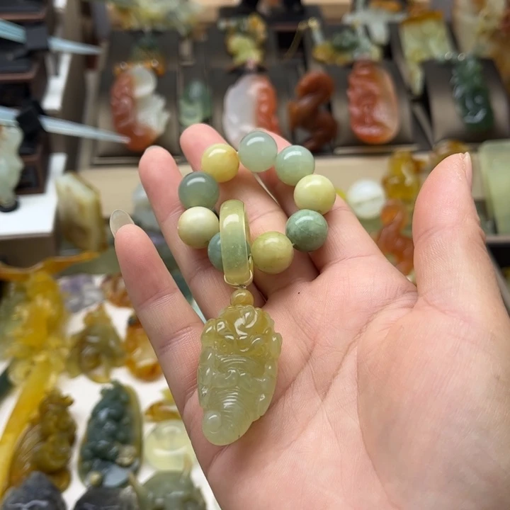 蛇纹石玉合金发簪